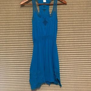 Blue cotton dress